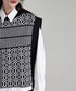 Geometric Jacquard Knit Vest